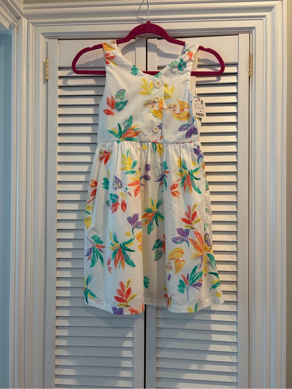 Zara White Floral Button-Front Sundress NWT Girls Size 10